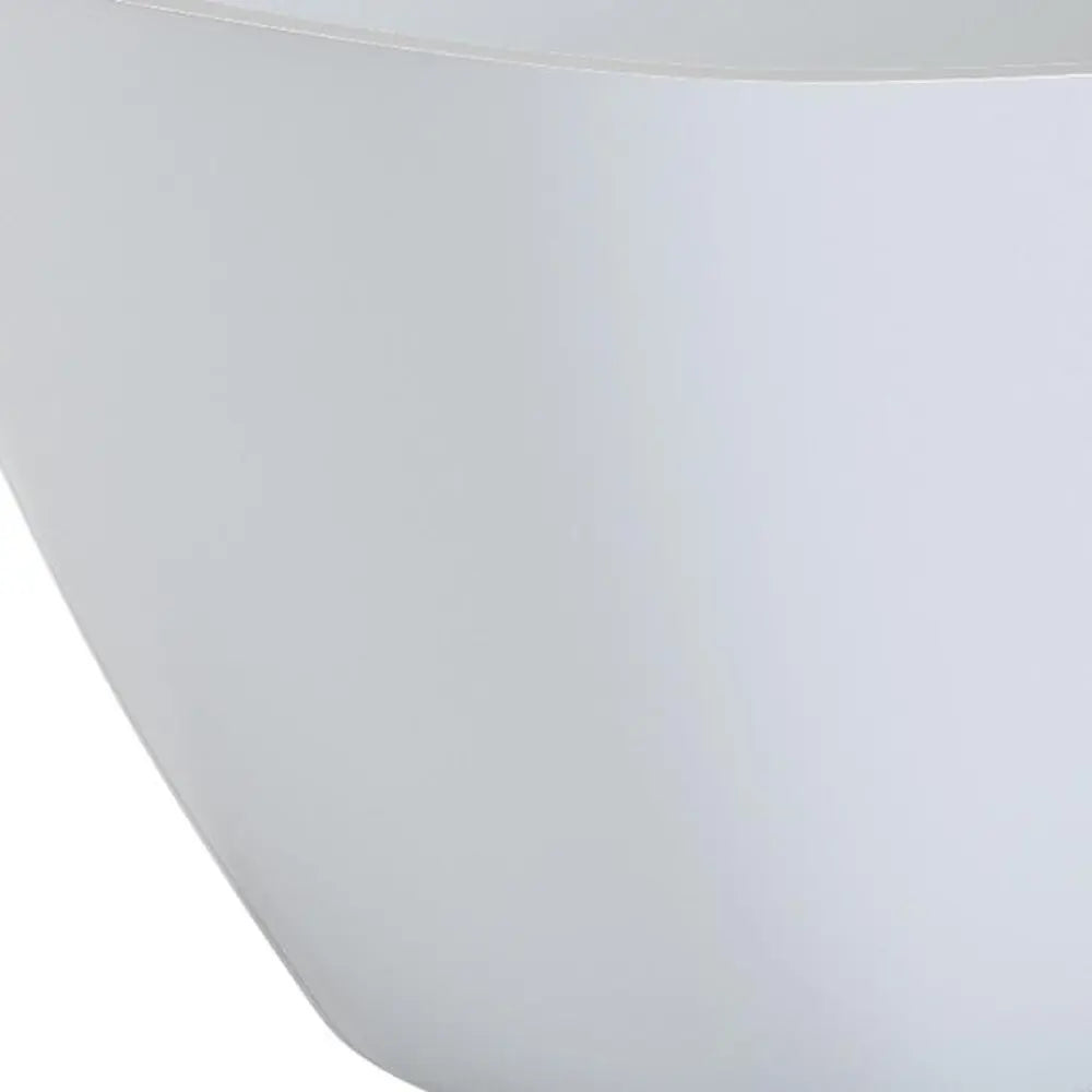 55" White Acrylic Oval Bath Tub HomeRoots