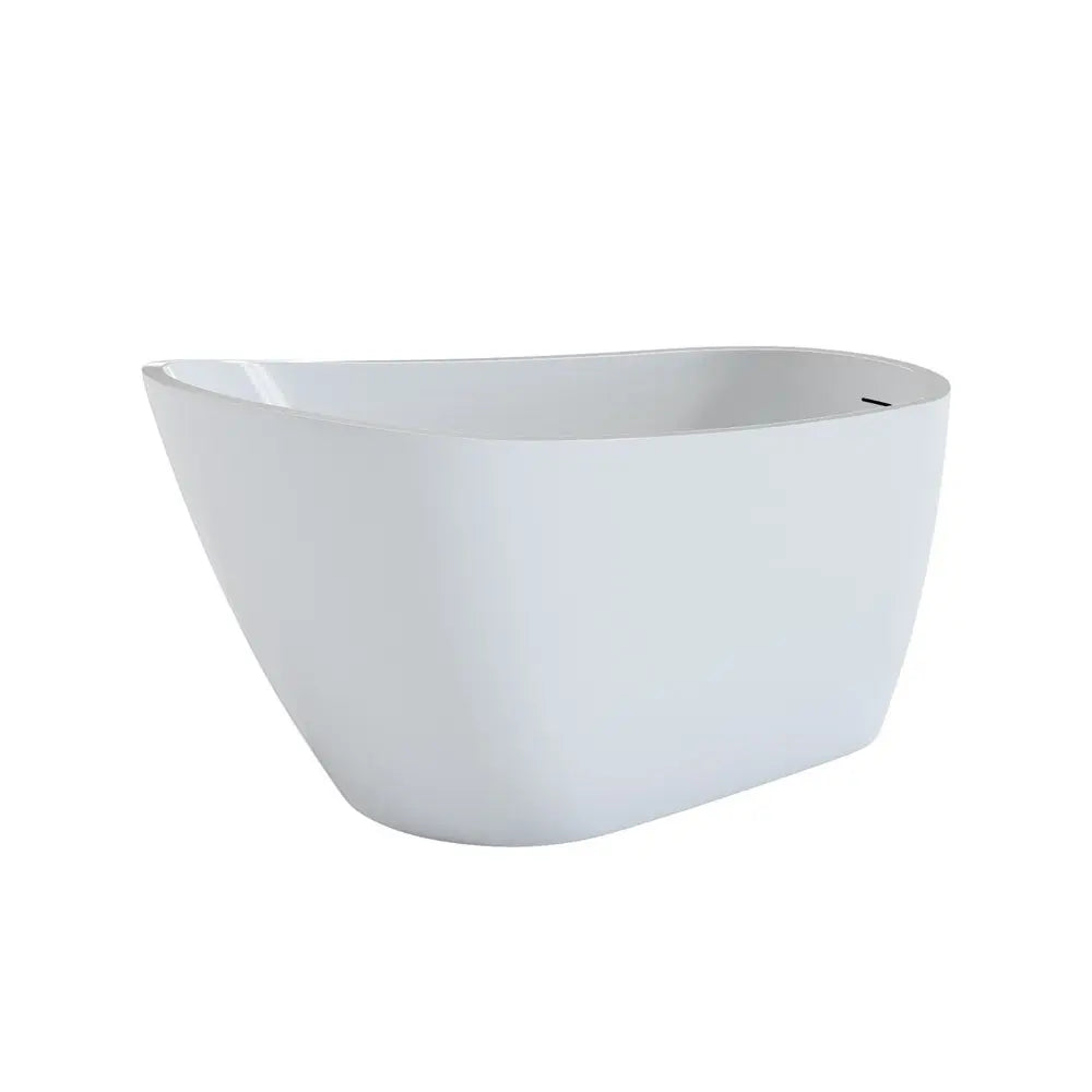 55" White Acrylic Oval Bath Tub HomeRoots