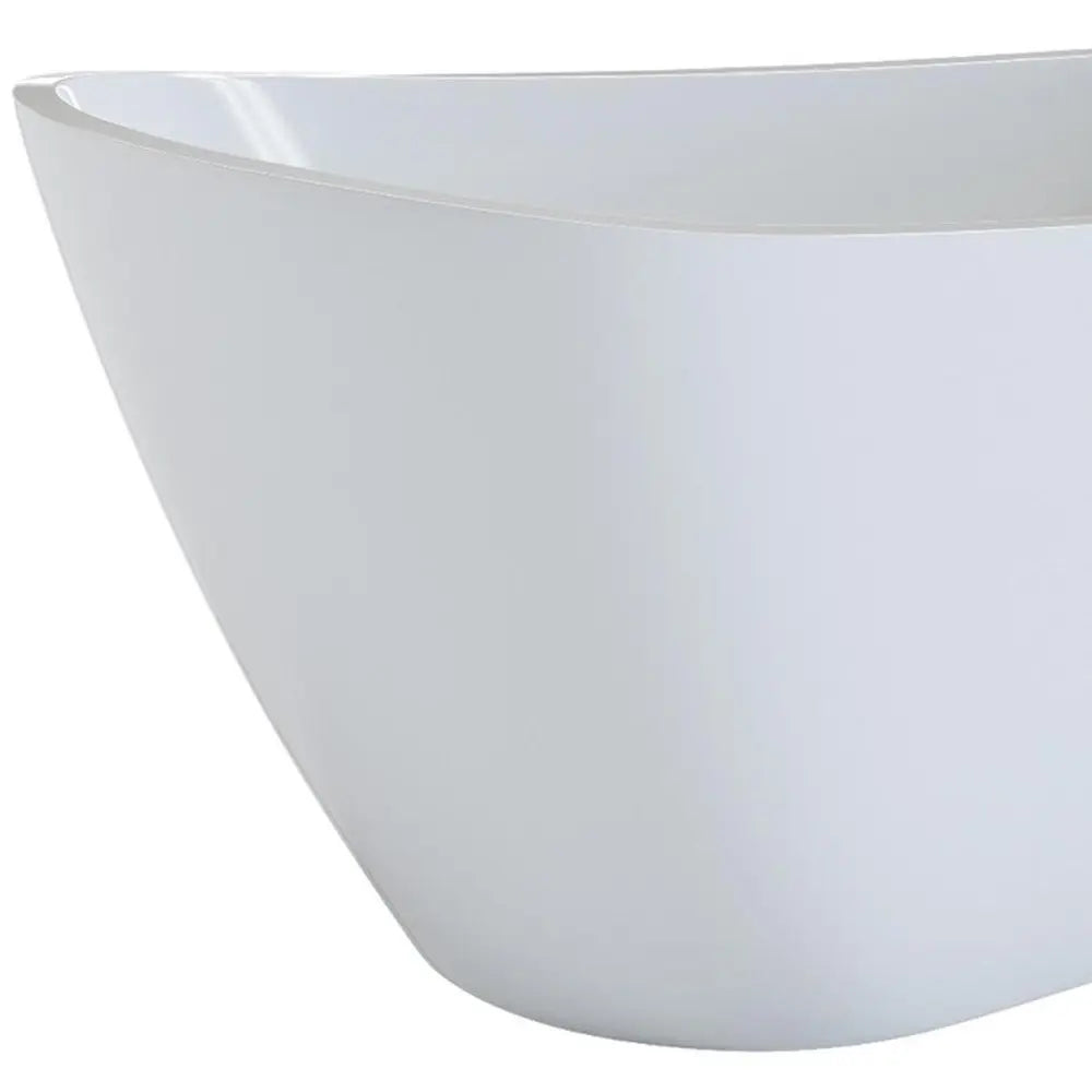 55" White Acrylic Oval Bath Tub HomeRoots