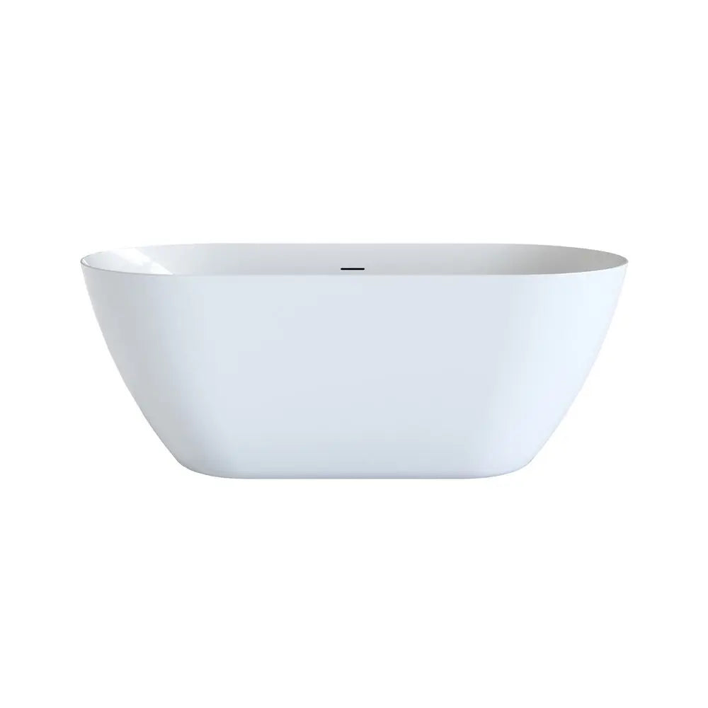 55" White Acrylic Oval Bath Tub HomeRoots