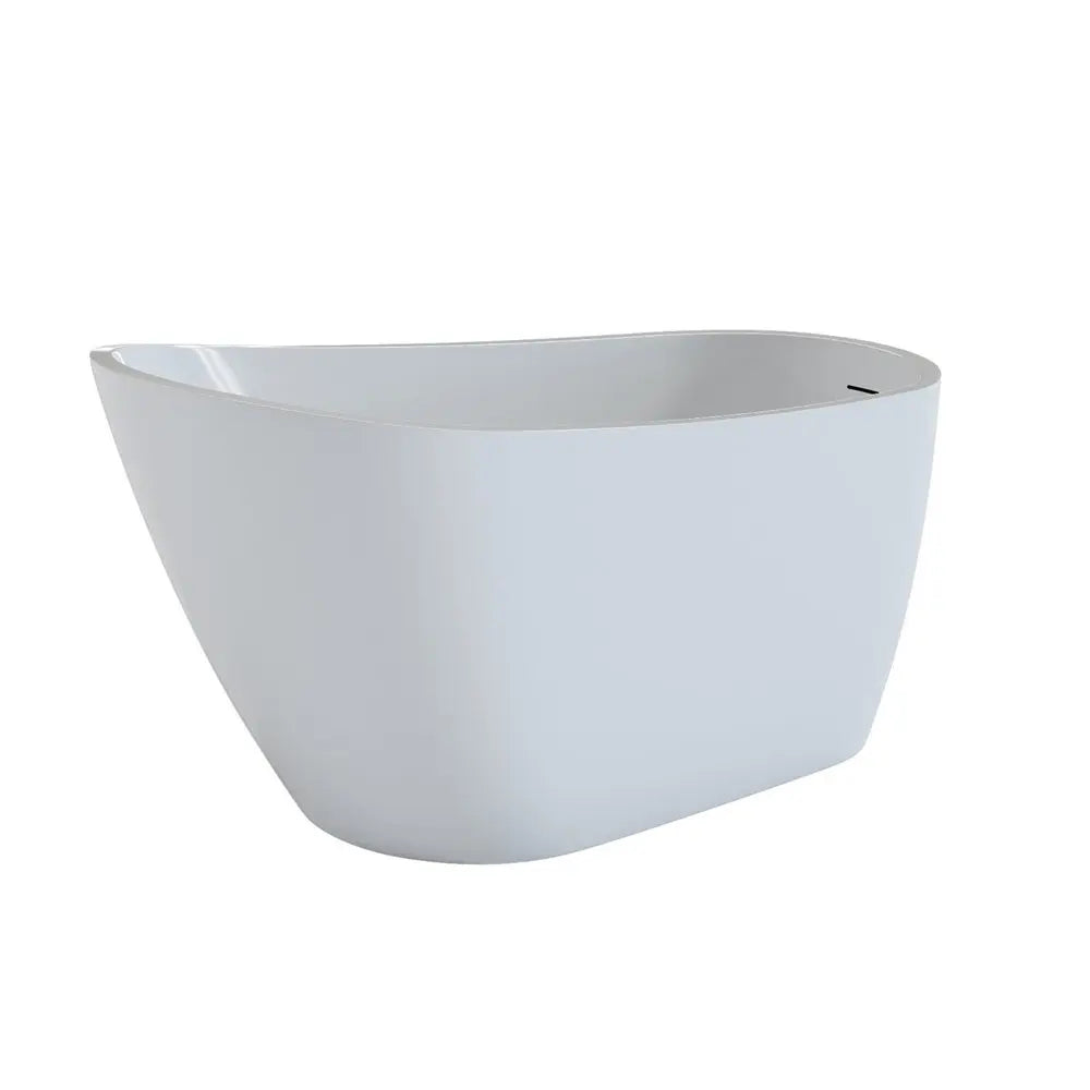 59" White Acrylic Oval Bath Tub HomeRoots
