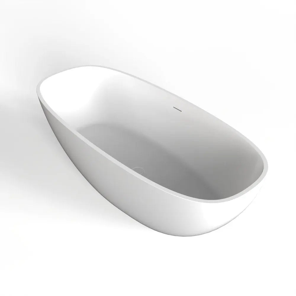 67" White Acrylic Oval Bath Tub HomeRoots