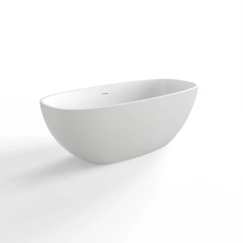 67" White Acrylic Oval Bath Tub HomeRoots