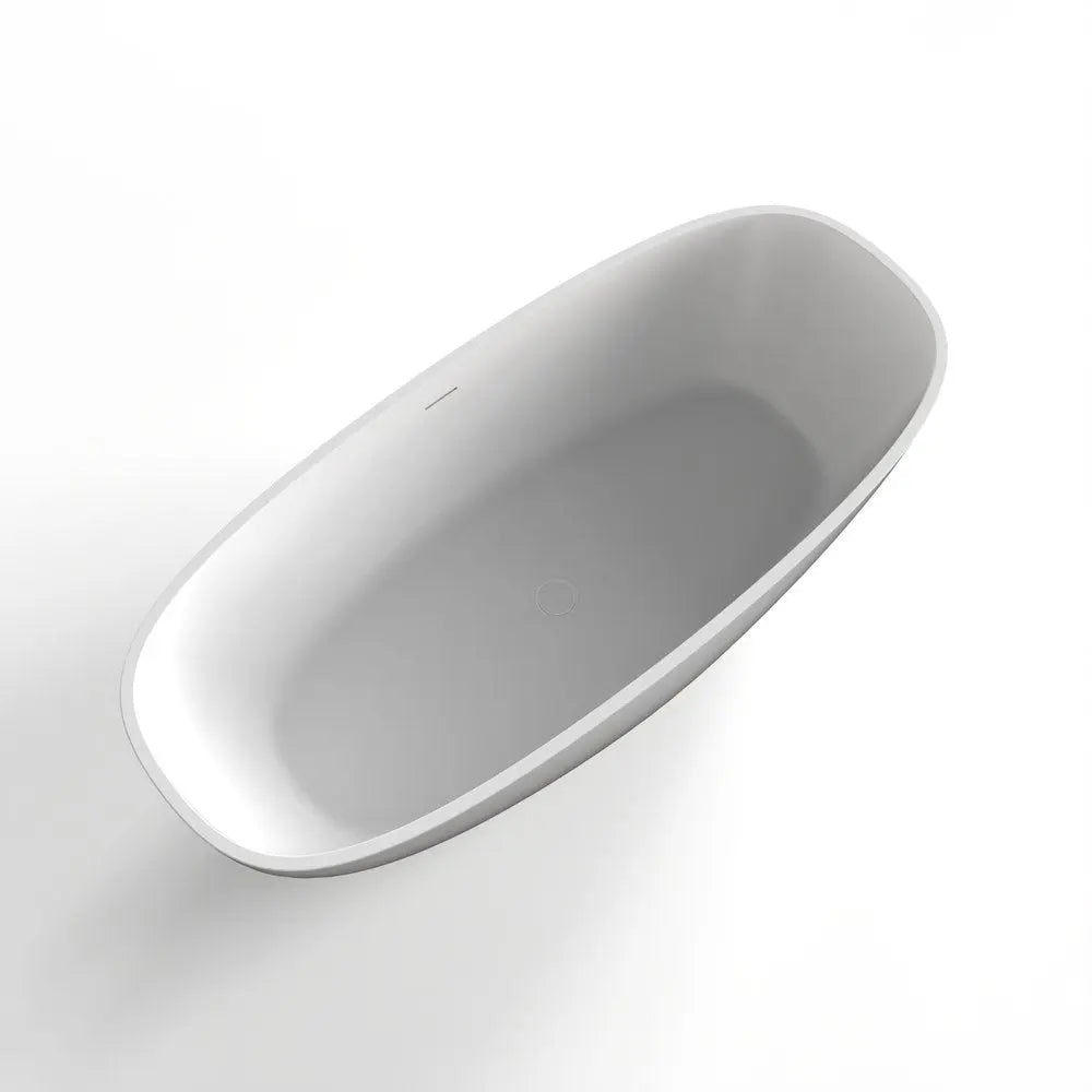 67" White Acrylic Oval Bath Tub HomeRoots