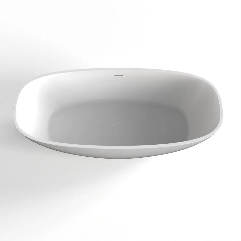 67" White Acrylic Oval Bath Tub HomeRoots