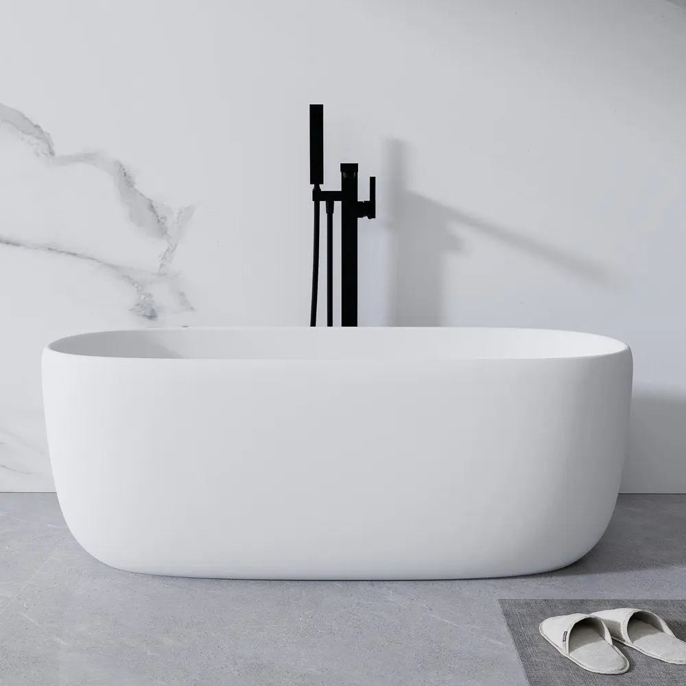51" White Acrylic Oval Bath Tub HomeRoots