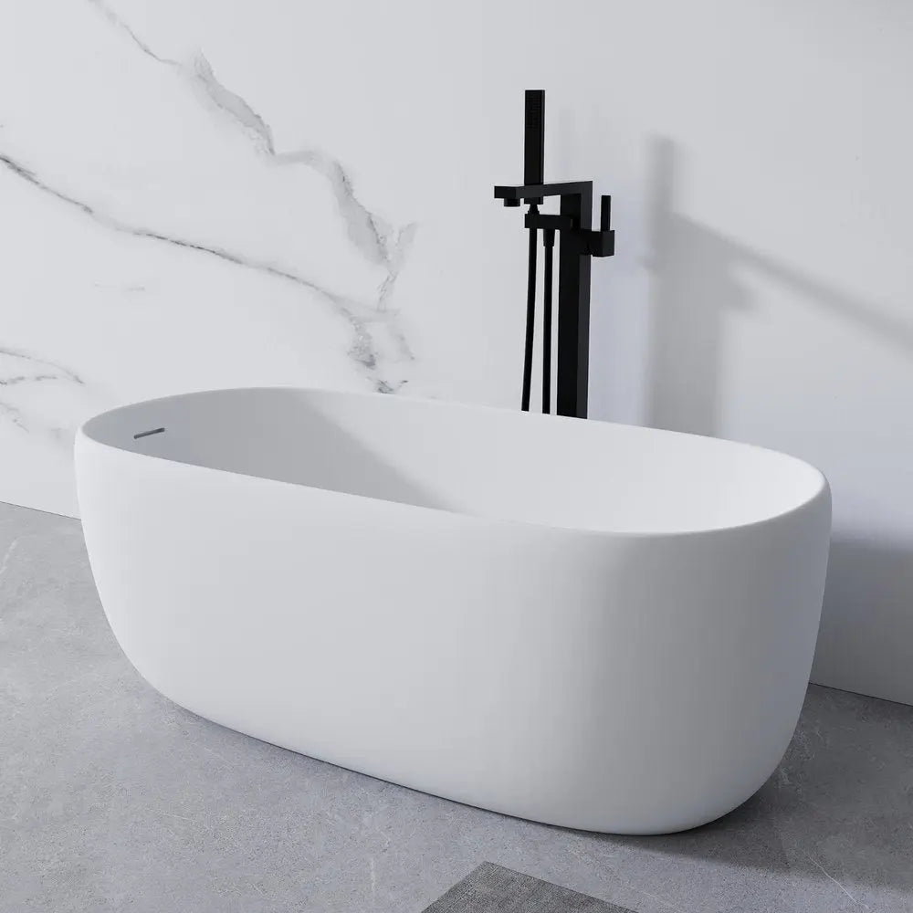 51" White Acrylic Oval Bath Tub HomeRoots