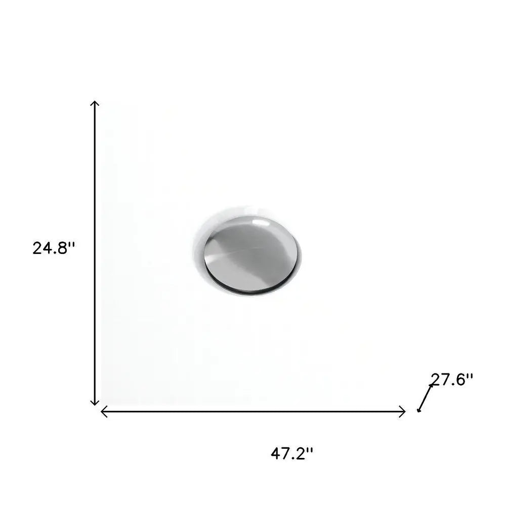 47" White Acrylic Bath Tub HomeRoots