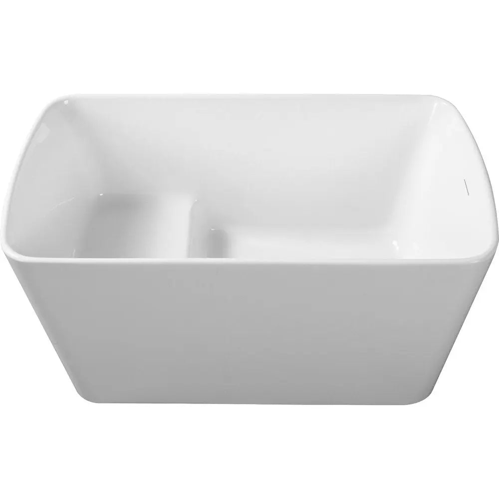 49" White Acrylic Bath Tub HomeRoots