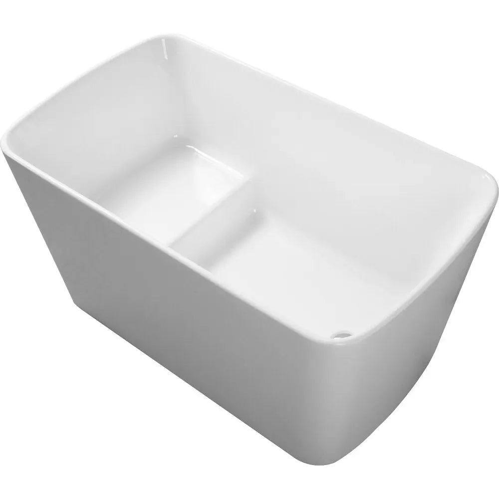 49" White Acrylic Bath Tub HomeRoots