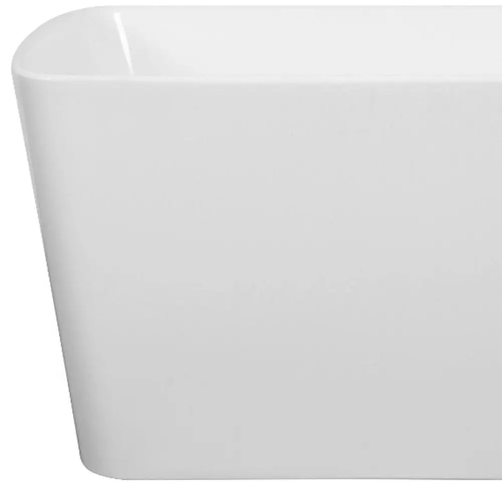 49" White Acrylic Bath Tub HomeRoots