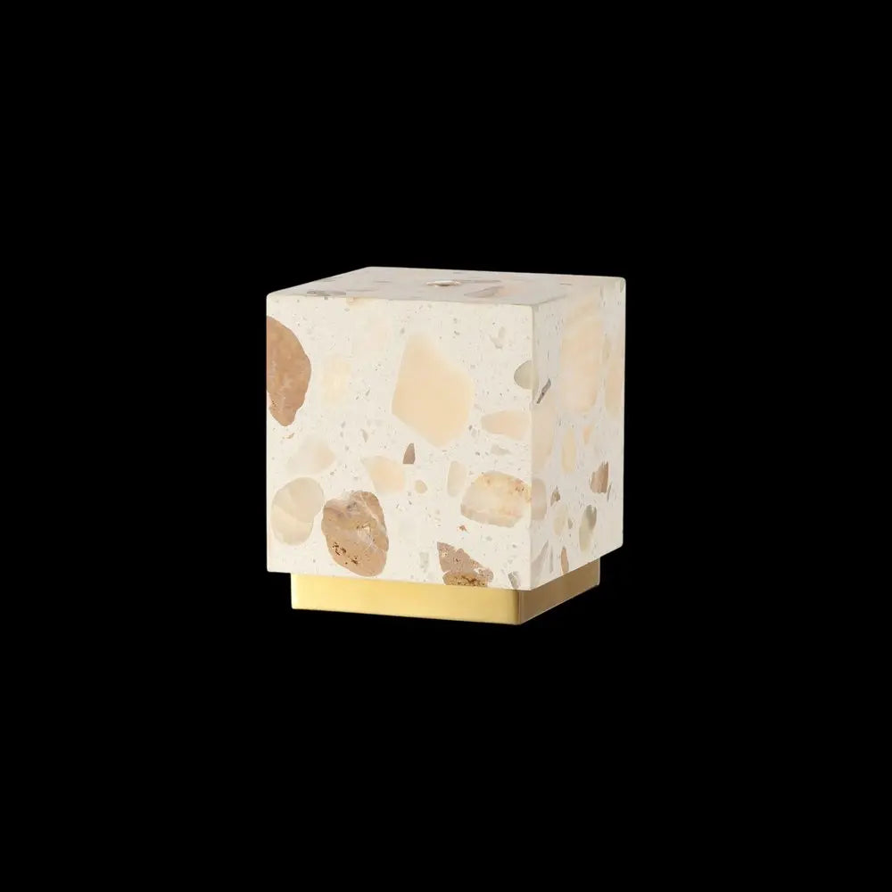 Set of Two 5" Gold Square USB Table Lamps LED With Square Shades HomeRoots