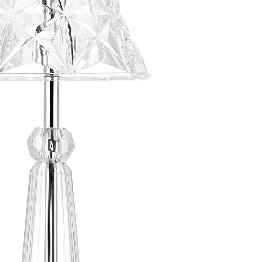 12" Silver Novelty USB Table Lamp LED With Empire Shade HomeRoots