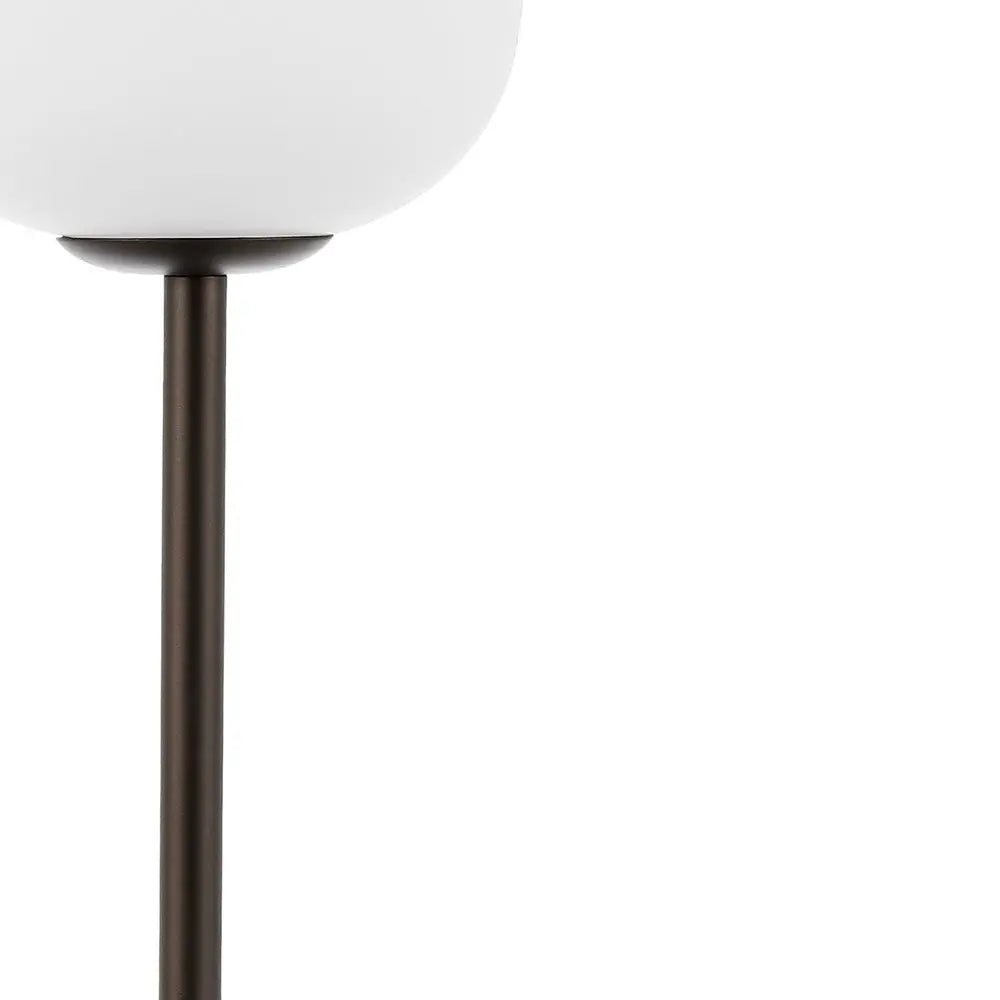 12" Antiqued Bronze Novelty USB Table Lamp LED With Globe Shade HomeRoots