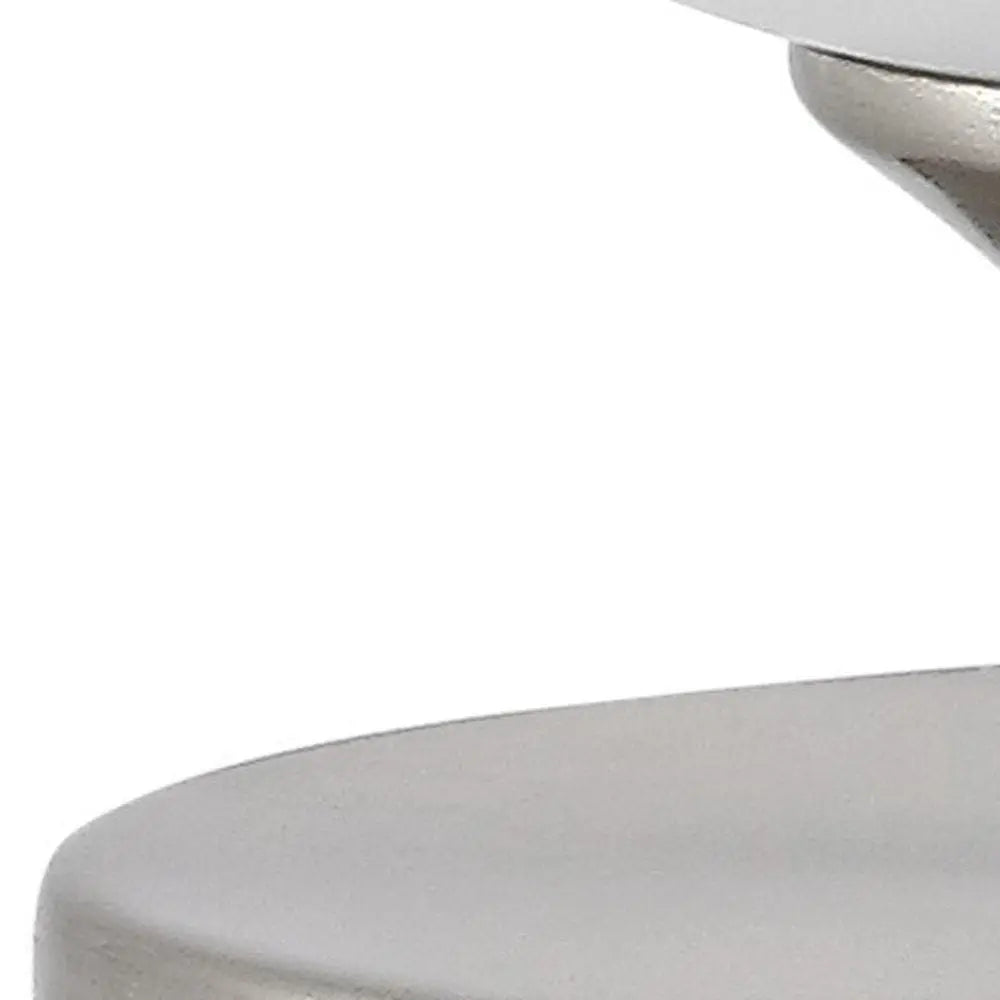 6" Nickel Novelty USB Table Lamp LED With Globe Shade HomeRoots