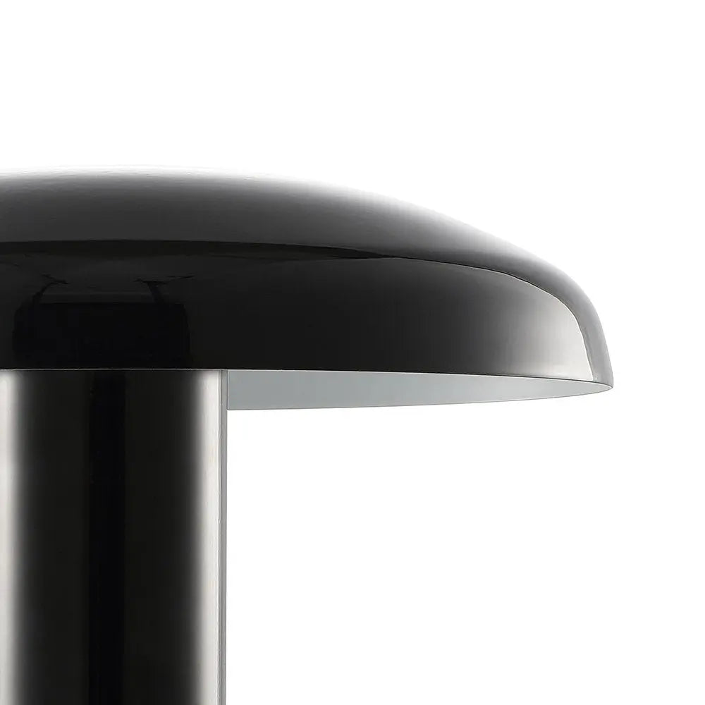 11" Black Novelty USB Table Lamp LED With Globe Shade HomeRoots