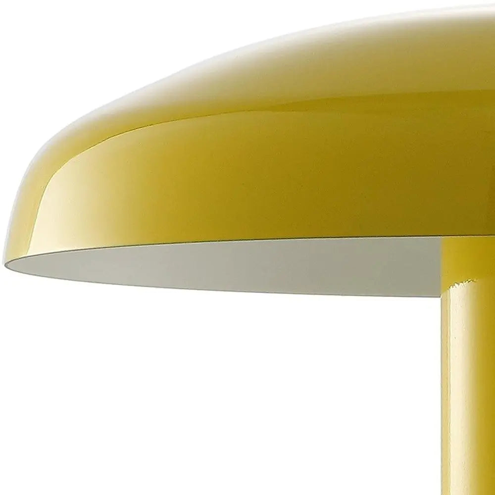 11" Yellow Novelty USB Table Lamp LED With Globe Shade HomeRoots