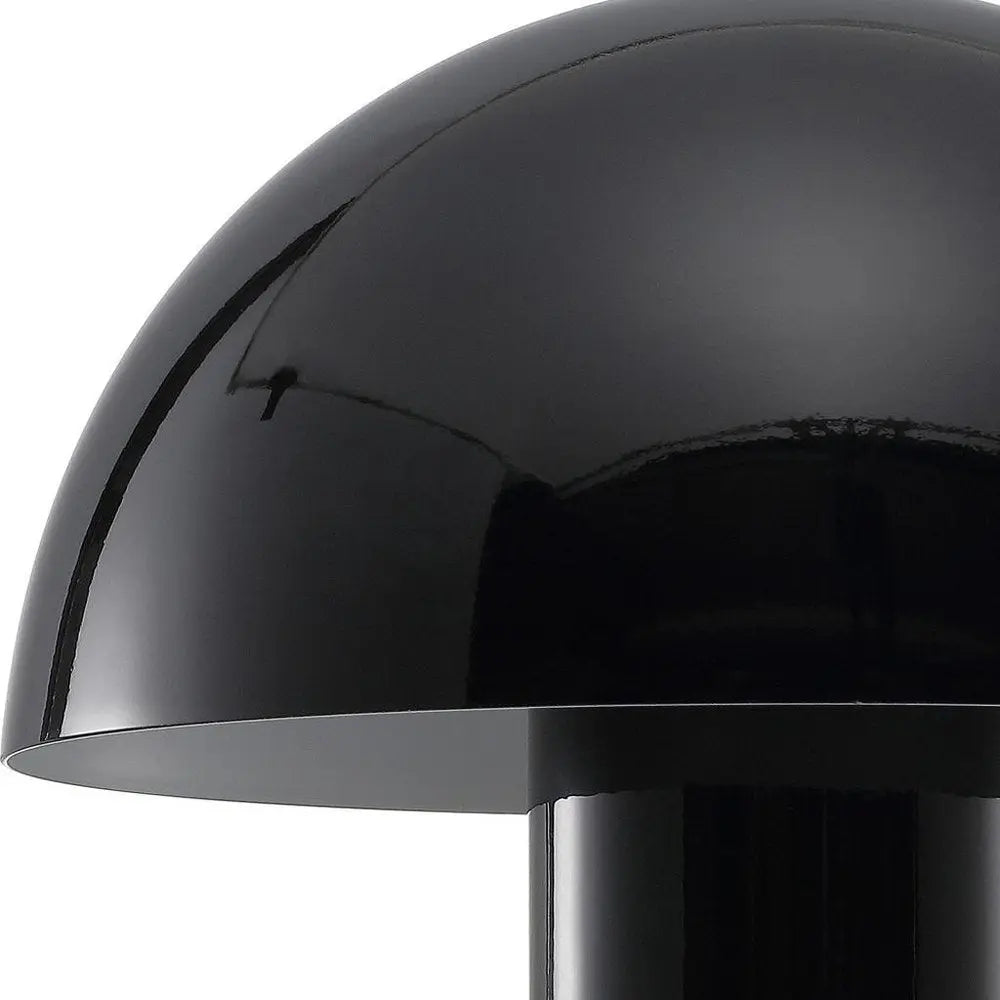 11" Black Novelty USB Table Lamp LED With Globe Shade HomeRoots