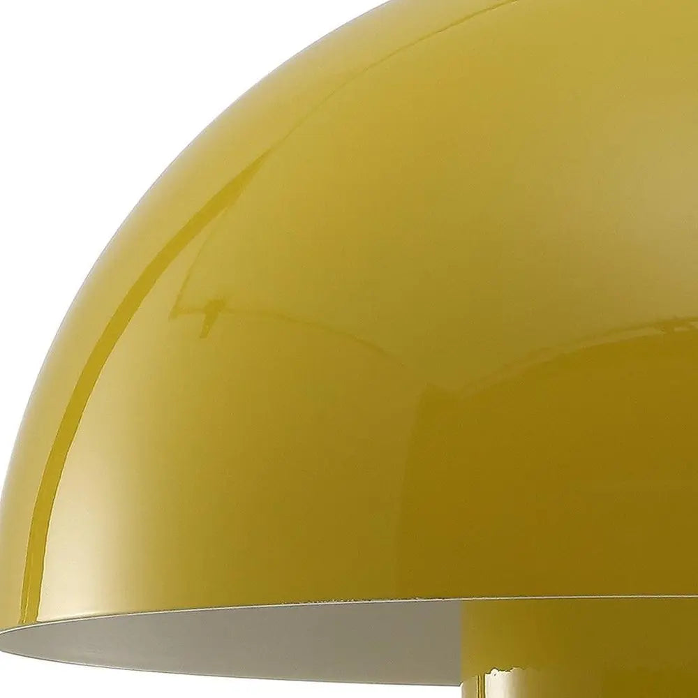 11" Yellow Novelty USB Table Lamp LED With Globe Shade HomeRoots