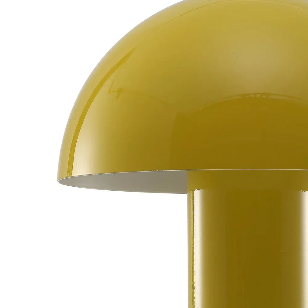 11" Yellow Novelty USB Table Lamp LED With Globe Shade HomeRoots