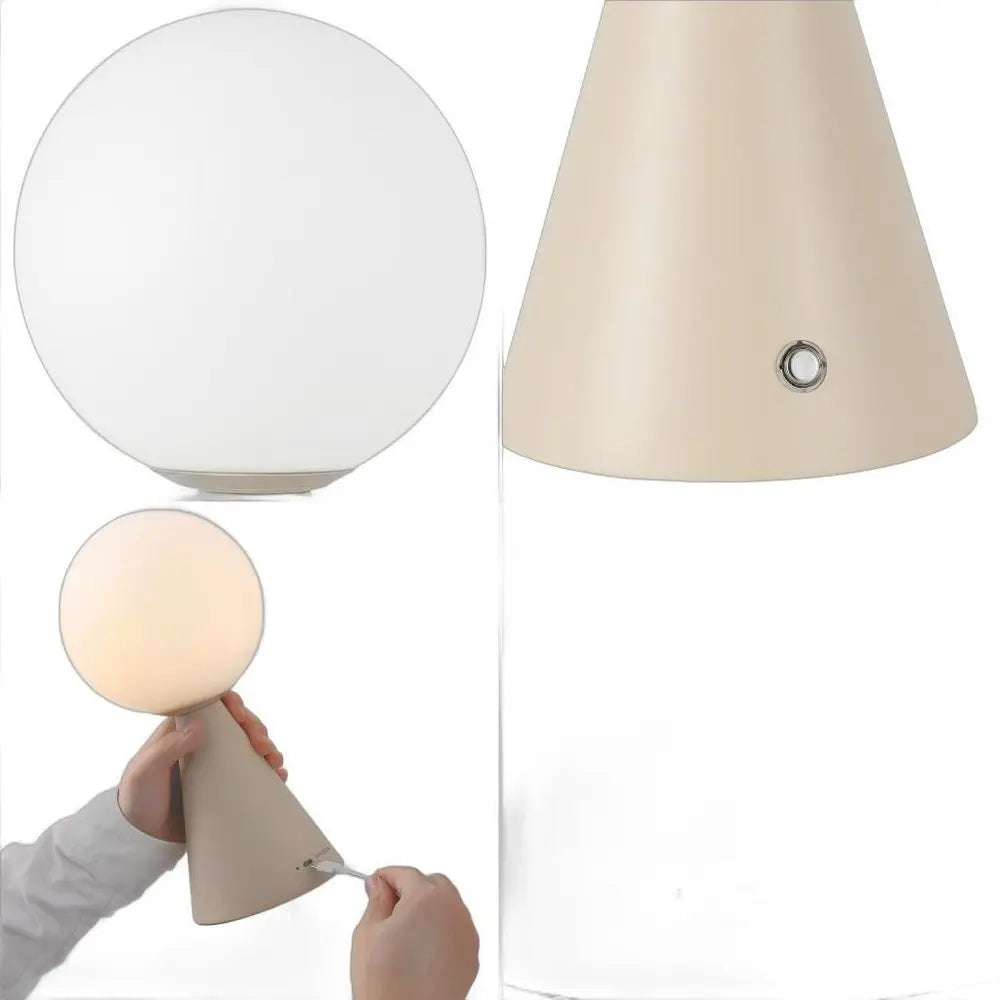 Set of Two 12" Clear Lighthouse USB Table Lamps LED HomeRoots