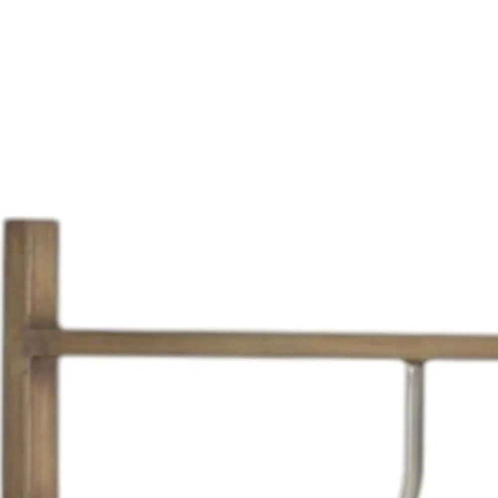 72" Brown Iron Folding Three Panel Screen Room Divider - NOBLE HOME INTERIORS