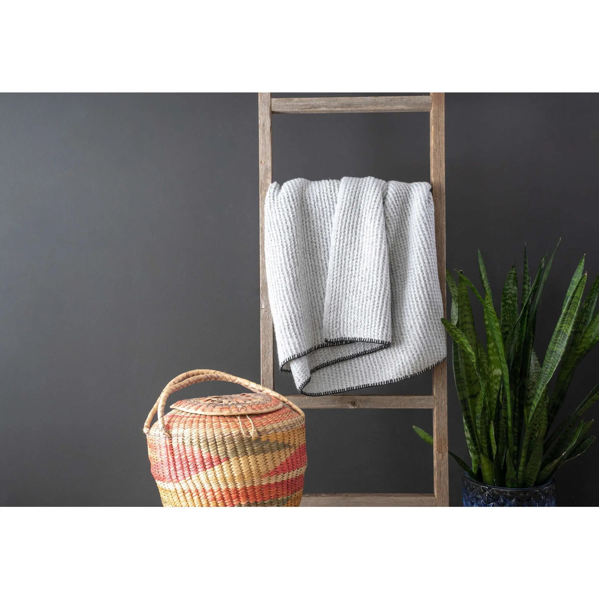 72" X 18" Gray Wood Hanging Dimensional Sculpture - NOBLE HOME INTERIORS