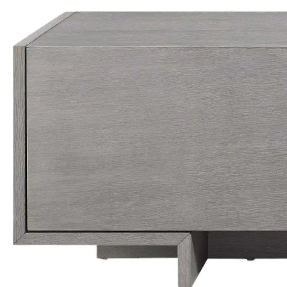 73" Gray Open Shelving TV Stand - NOVA HOME FURNITURE