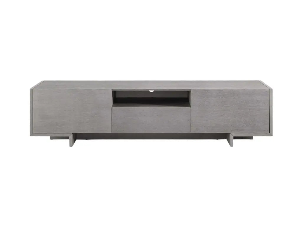 73" Gray Open Shelving TV Stand - NOVA HOME FURNITURE