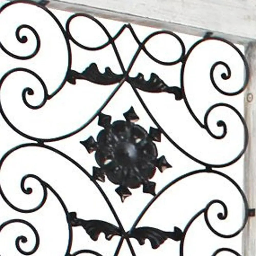 76" X 84" Blue Wood Screen - NOBLE HOME INTERIORS