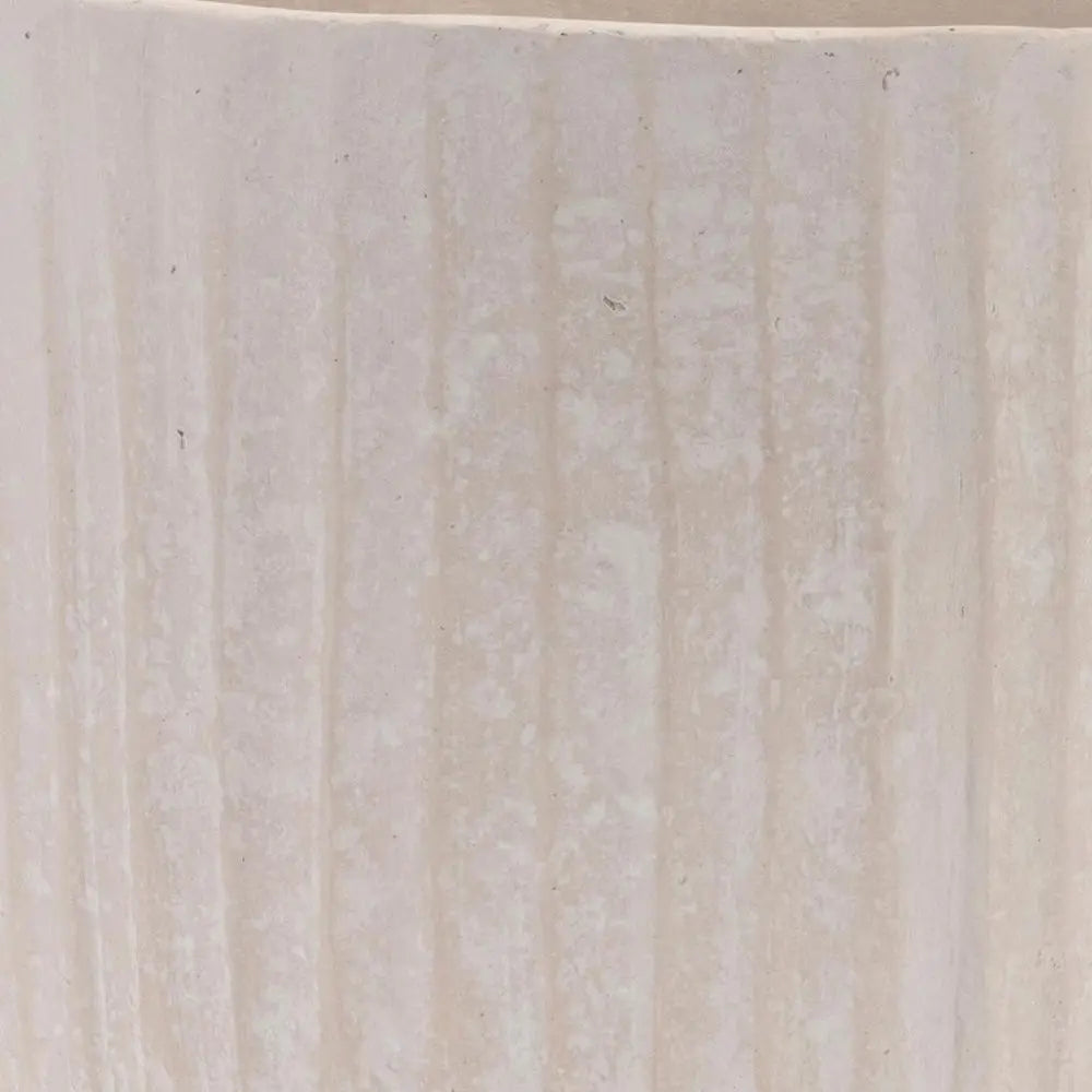 8" Beige Urn Resin Table Vase - NOBLE HOME INTERIORS