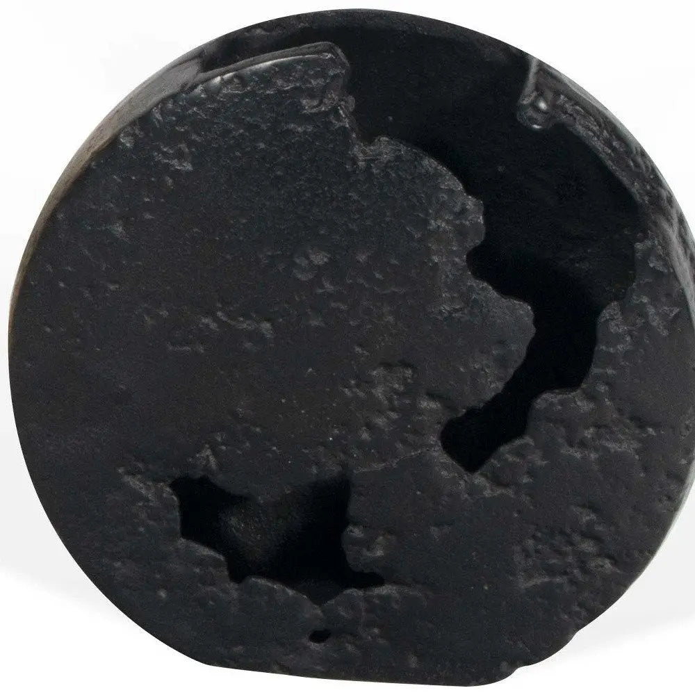 8" Black Hammered Round Aluminum Table Vase - NOBLE HOME INTERIORS