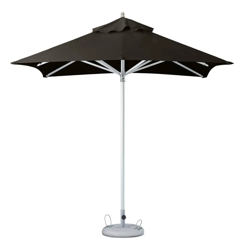 8' Black Polyester Square Market Patio Umbrella - NOBLE HOME INTERIORS