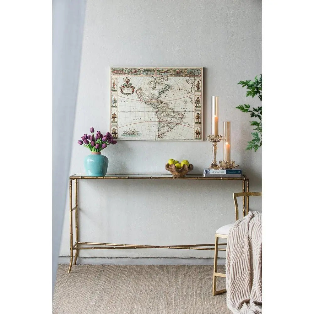 8" Brown Round Ceramic Table Vase - NOBLE HOME INTERIORS