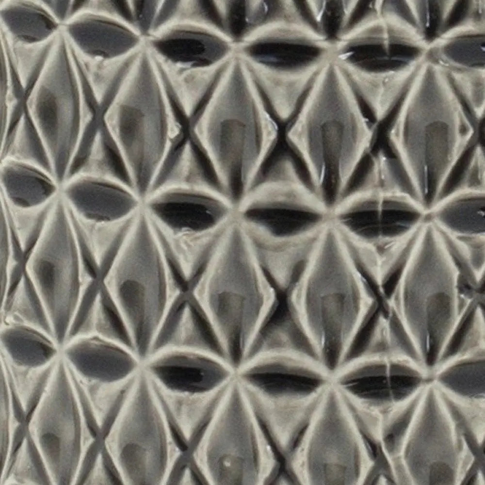 8" Gray Geometric Bud Terracotta Table Vase - NOBLE HOME INTERIORS