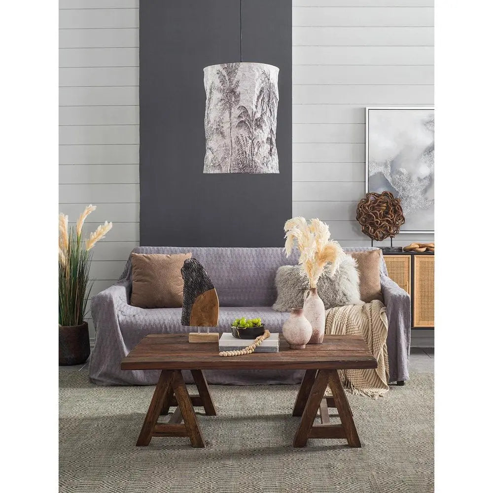 8" Ivory And Brown Round Ceramic Table Vase - NOBLE HOME INTERIORS