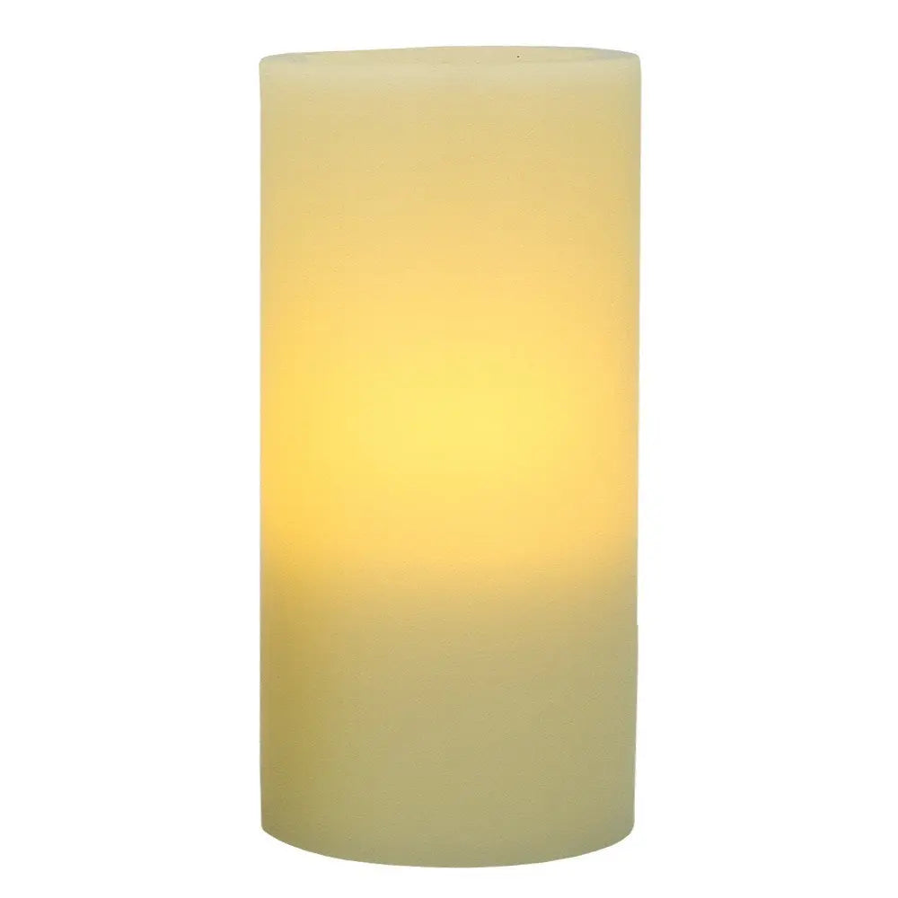 8" Ivory Flameless Pillar Candle - NOBLE HOME INTERIORS