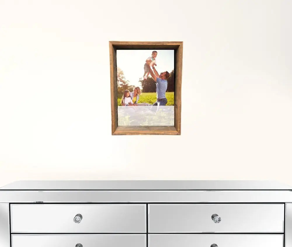 8” X 10” Rustic Farmhouse Gray Shadow Box Frame - NOBLE HOME INTERIORS