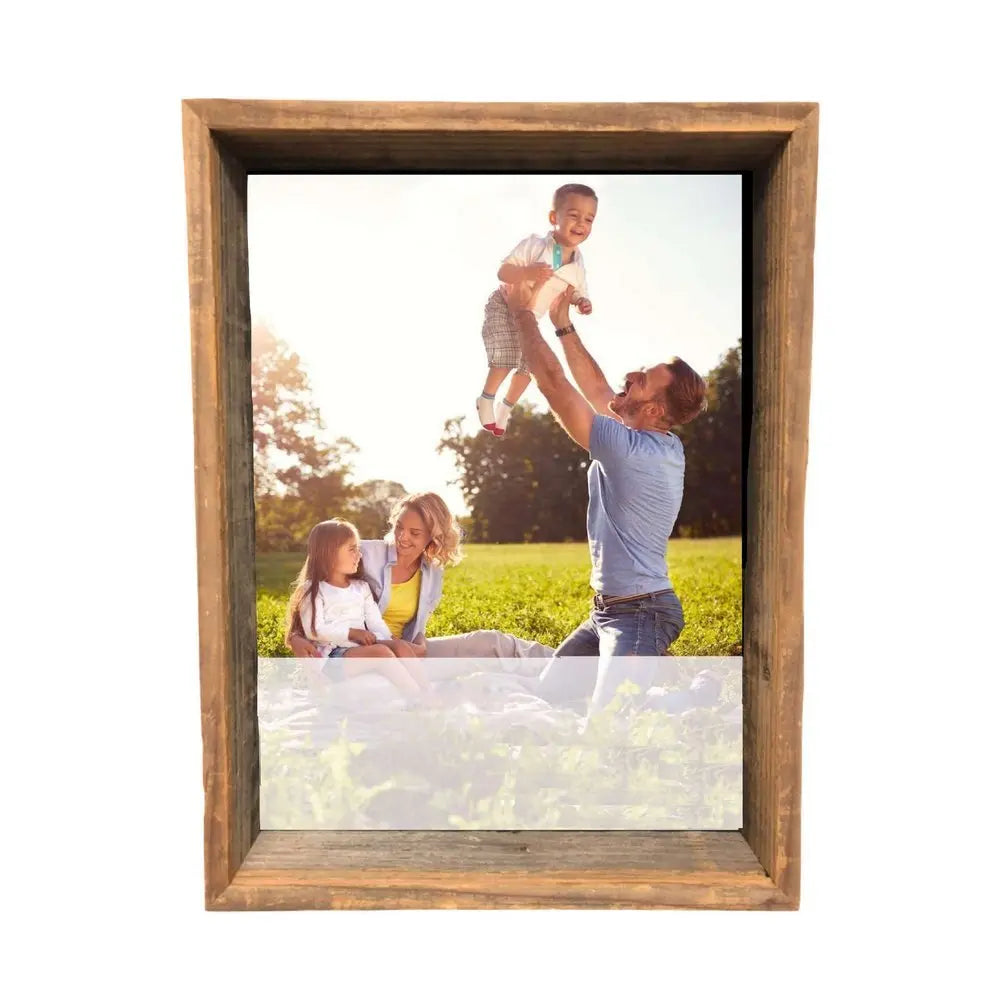 8” X 10” Rustic Farmhouse Gray Shadow Box Frame - NOBLE HOME INTERIORS