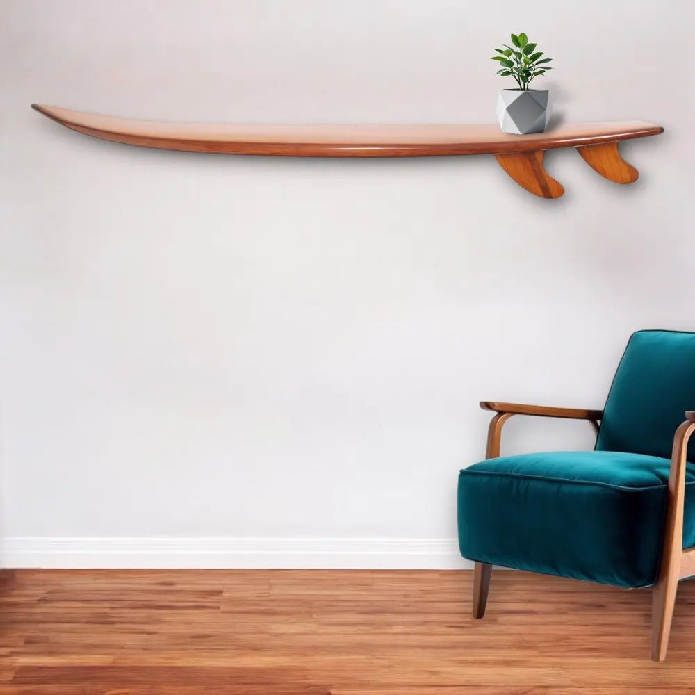 8" X 9" Brown Solid Wood Wall Decor - NOBLE HOME INTERIORS