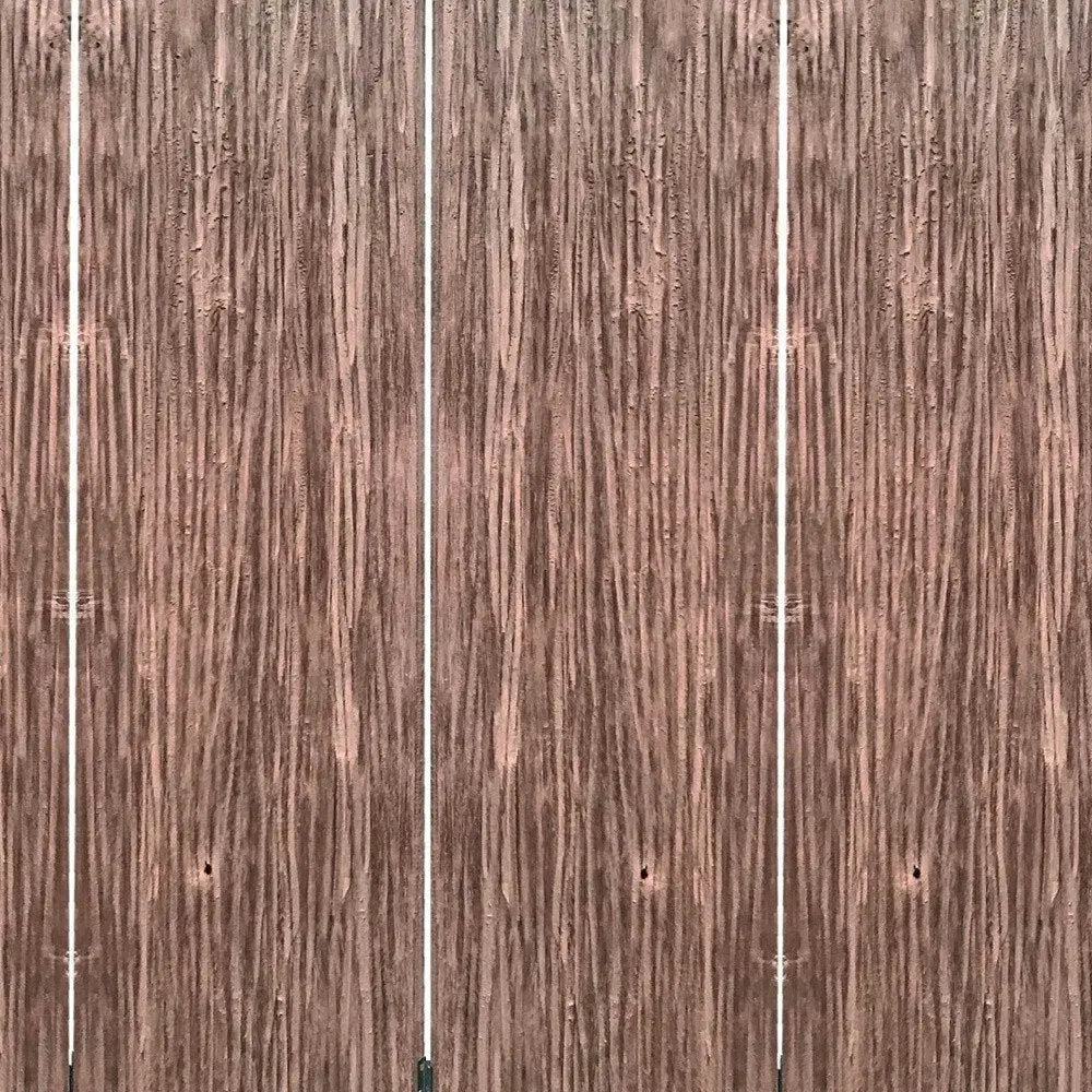 84" Brown Folding Four Panel Screen Room Divider - NOBLE HOME INTERIORS