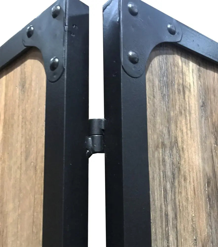 84" Brown Solid Wood Folding Four Panel Screen Room Divider - NOBLE HOME INTERIORS