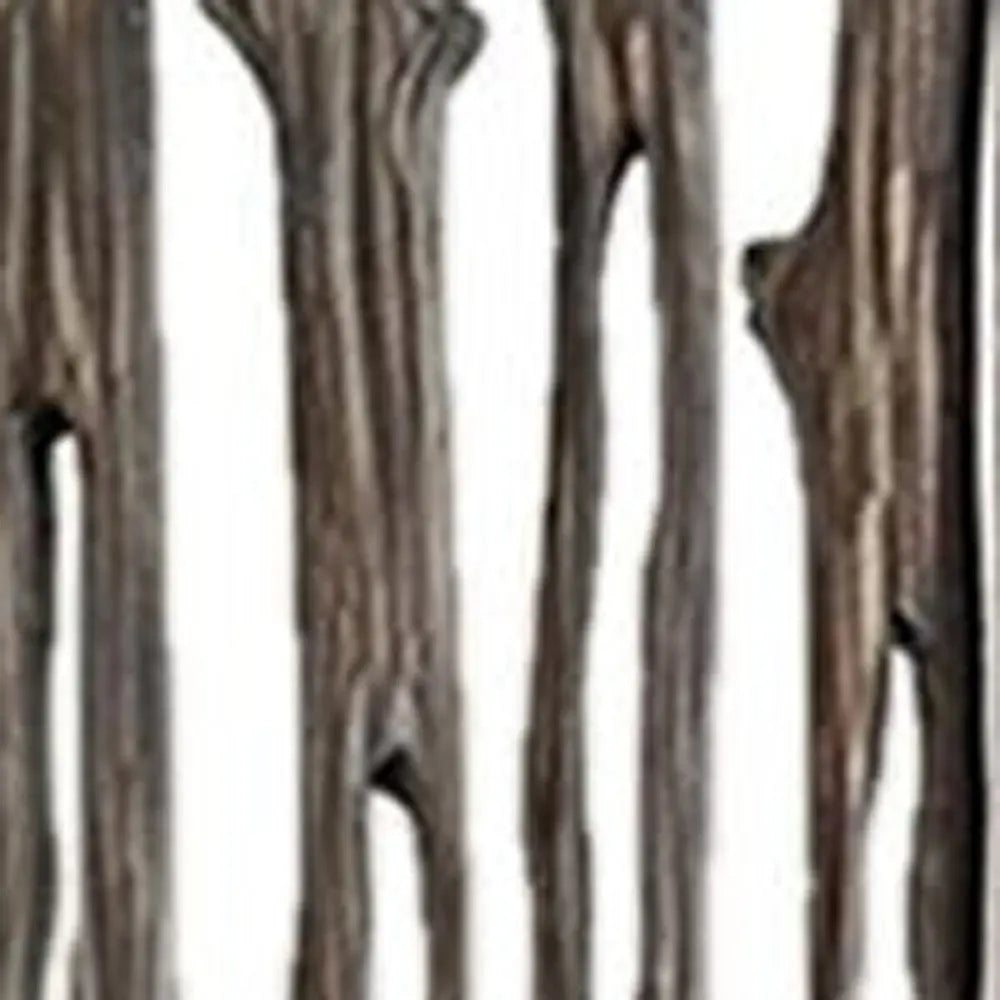 84" Brown Wood Folding Four Panel Screen Room Divider - NOBLE HOME INTERIORS