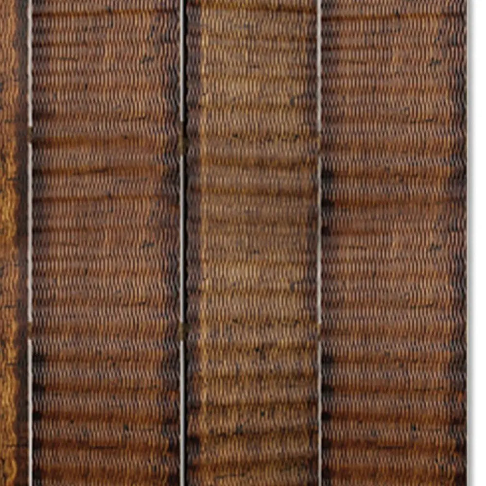 84" X 84" Brown Wood Screen - NOBLE HOME INTERIORS