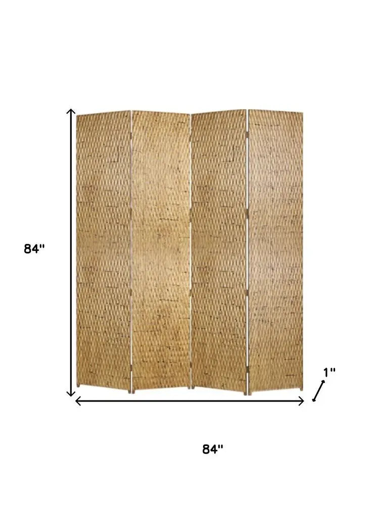 84" X 84" Silver Wood Screen - NOBLE HOME INTERIORS