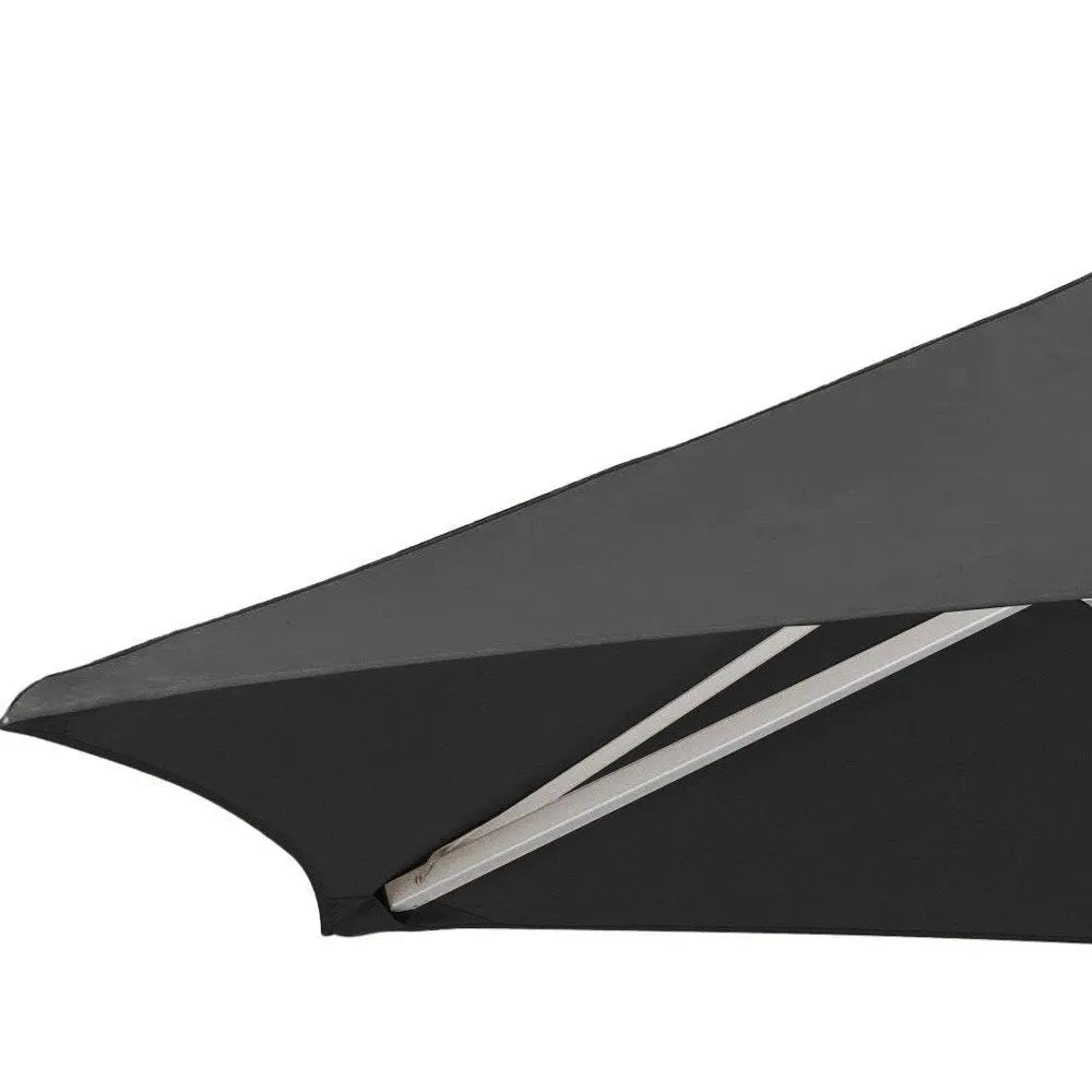 9' Black Polyester Round Market Patio Umbrella - NOBLE HOME INTERIORS