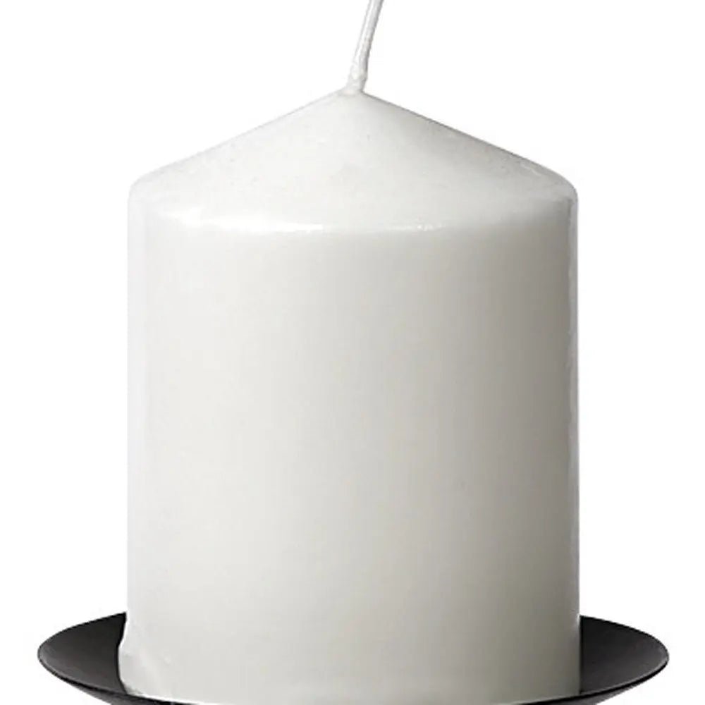 9" Light Brown Distressed Geometric Solid Wood And Metal Tabletop Pillar Candle Holder HomeRoots