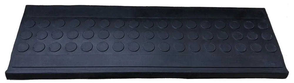 9" X 30" Black Rubber Outdoor Door Mat - NOBLE HOME INTERIORS