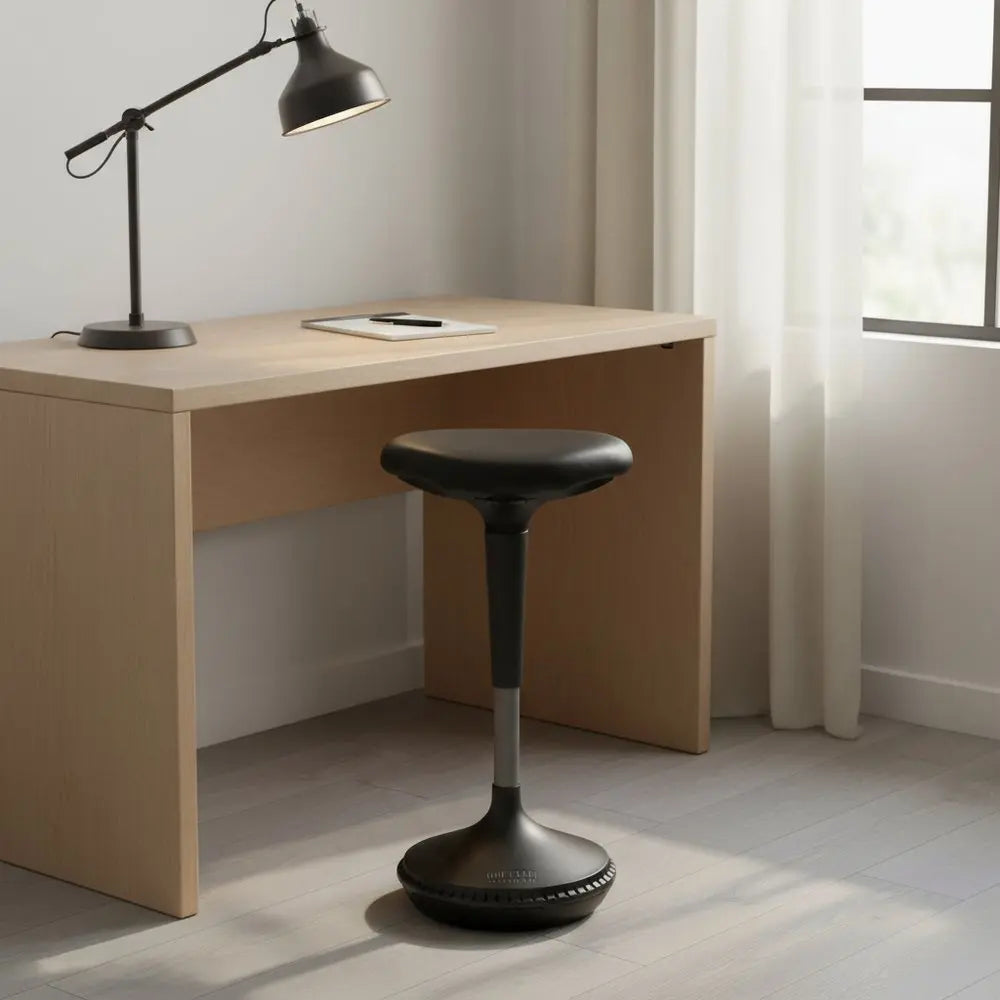 Black Adjustable Height Swivel Office Chair - NOBLE HOME INTERIORS