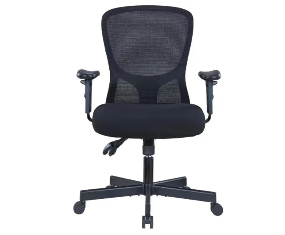 Black Adjustable Height Swivel Rolling Executive Office Chair - NOBLE HOME INTERIORS